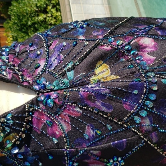 ELLIE Wilde mermaid sparkly sequin beaded prom wedding ball formal dress… - Picture 13 of 17